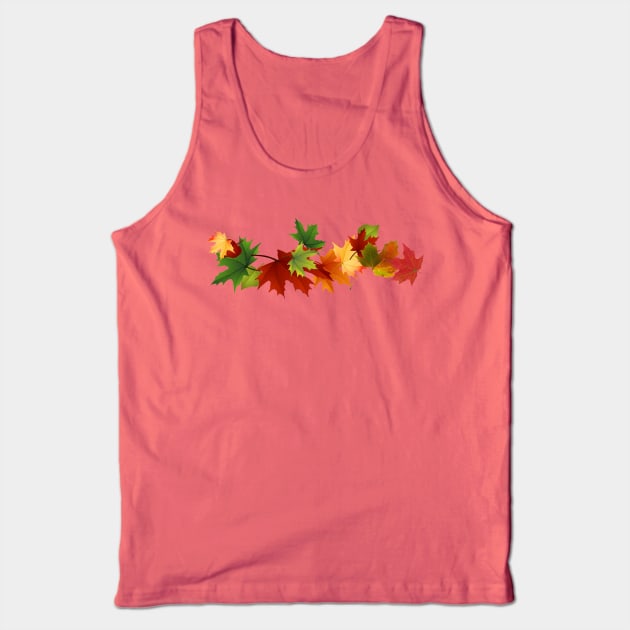 Autumn Leaves Tank Top by pasnthroo